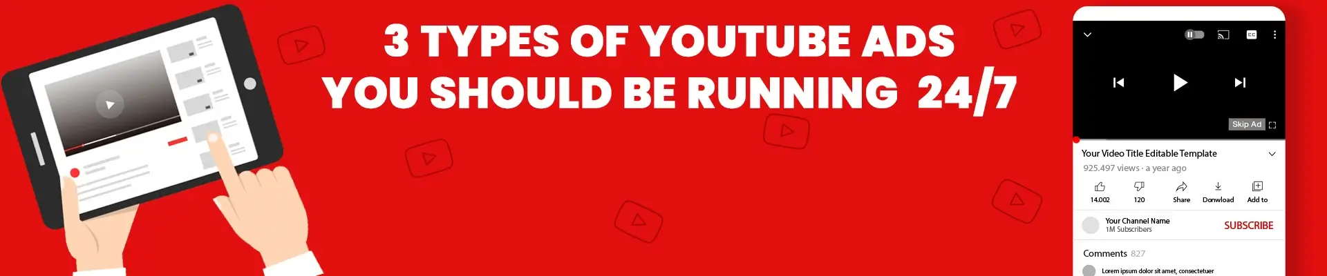3 Types of YouTube Ads You Should be Running on YouTube 24/7 [2021]