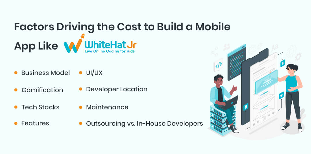 Factors Driving the Cost to Build a Mobile App Like WhiteHat Jr.
