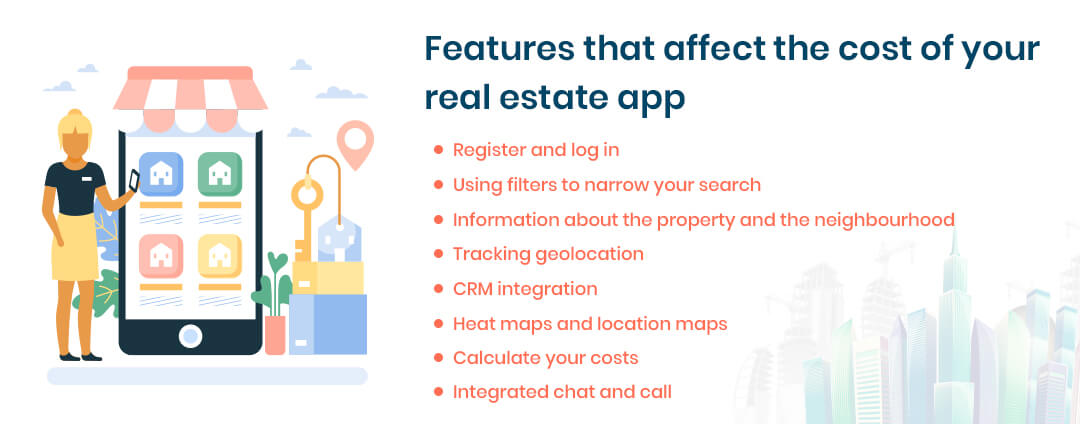 Features that affect the cost of your real estate app