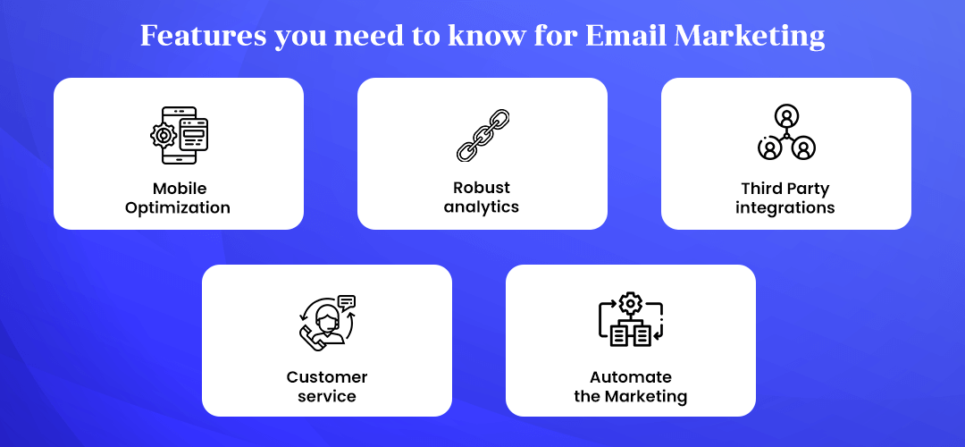 Features you need to know for Email Marketing