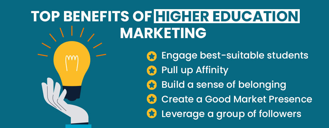 Top benefits of Higher Education Marketing