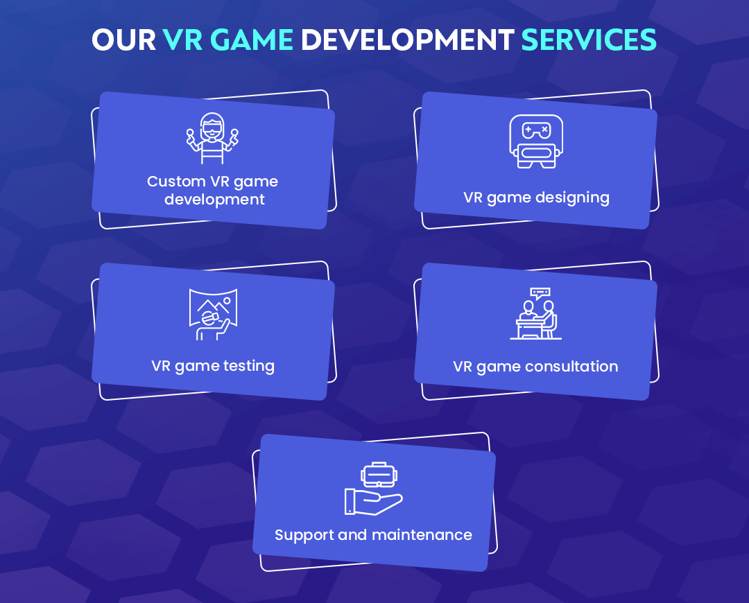 Our VR game development services