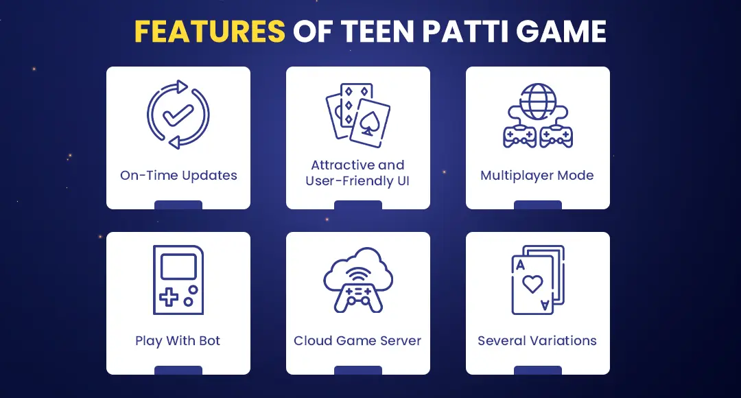 Features of Teen Patti game