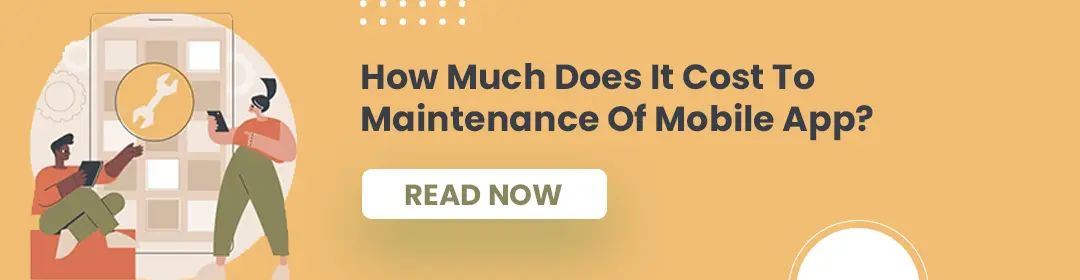 How Much Does It Cost To Maintenance Of Mobile App