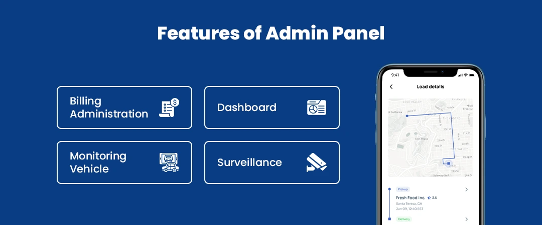 Features of Admin Panel