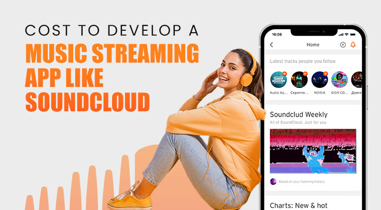 cost to develop a music streaming app like SoundCloud
