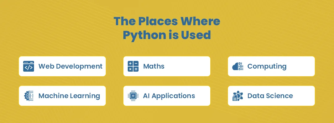 Places where Python language use
