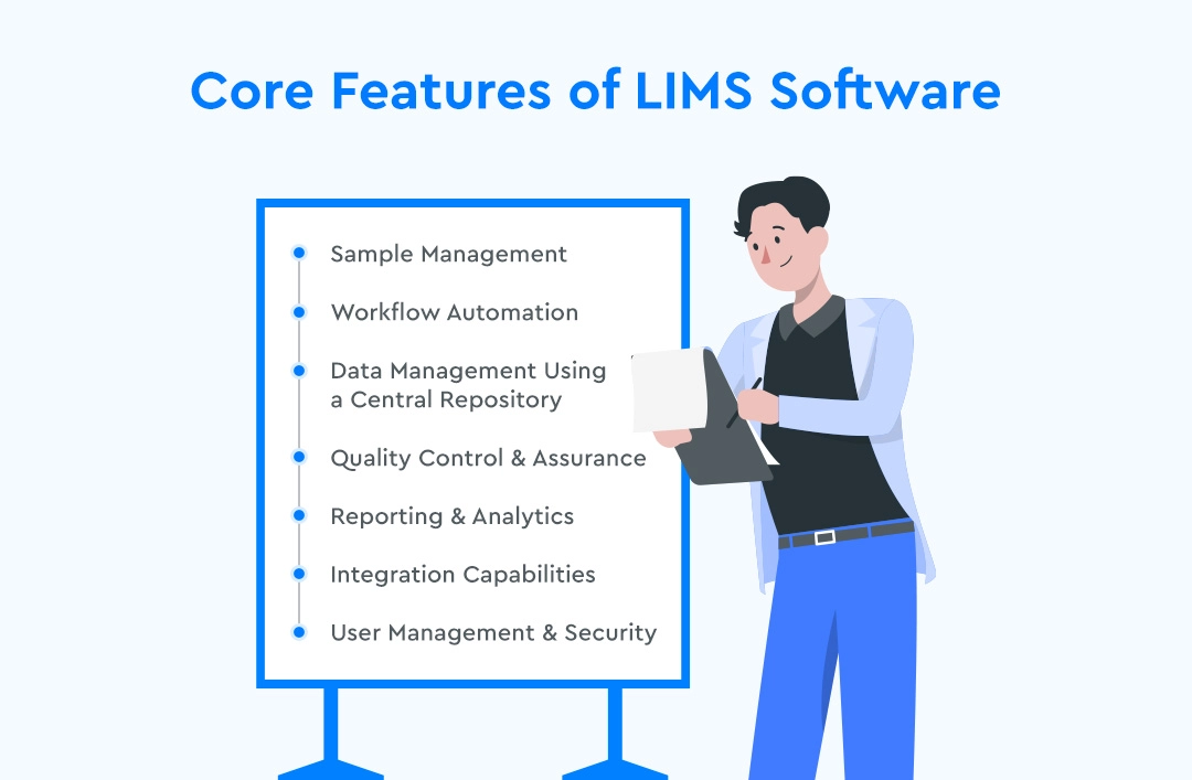 Core features of LIMS software
