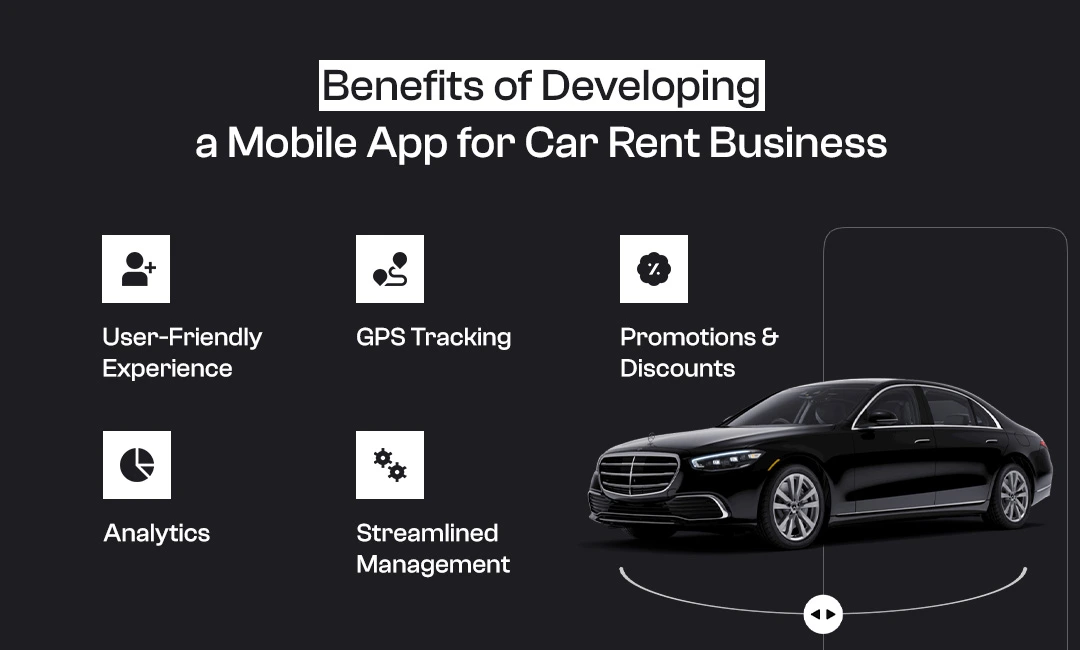 Benefits of developing a mobile app for Car Rent Business