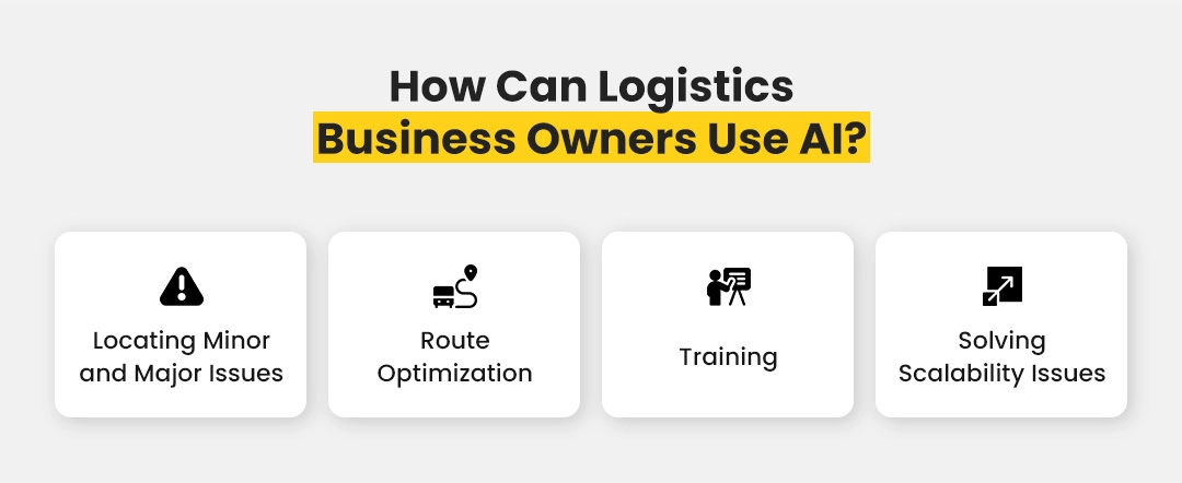 How can logistics business owners use AI
