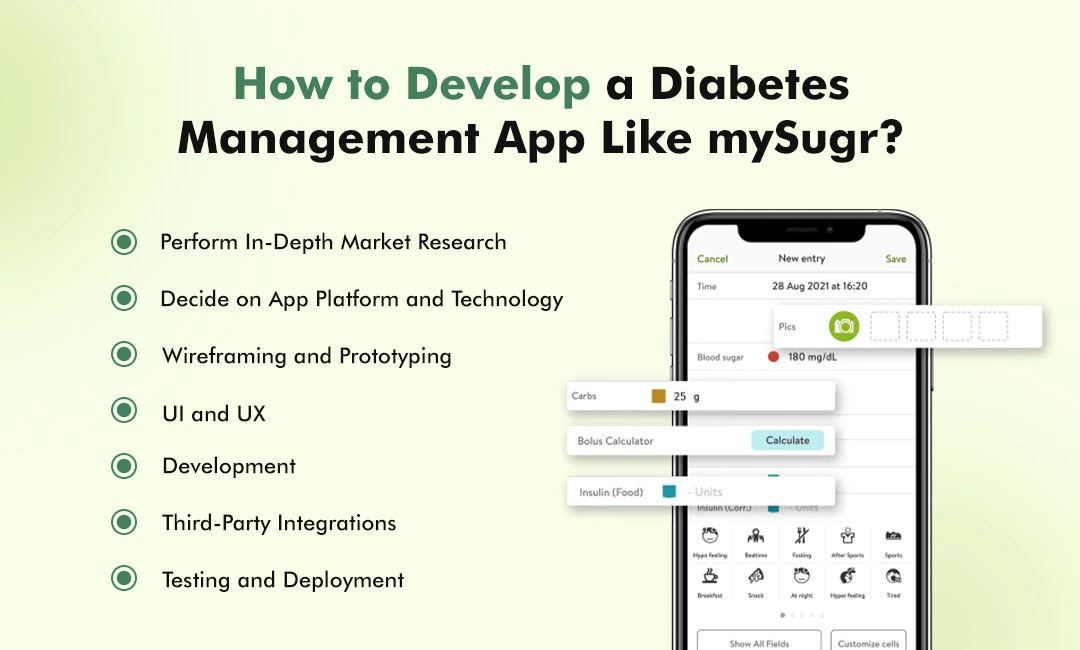 How to develop a diabetes management app like mySugr