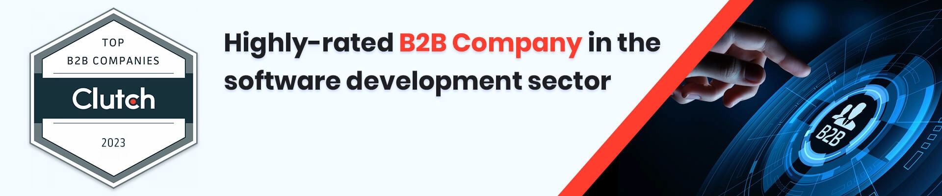 Highly-rated B2B company in the software development sector