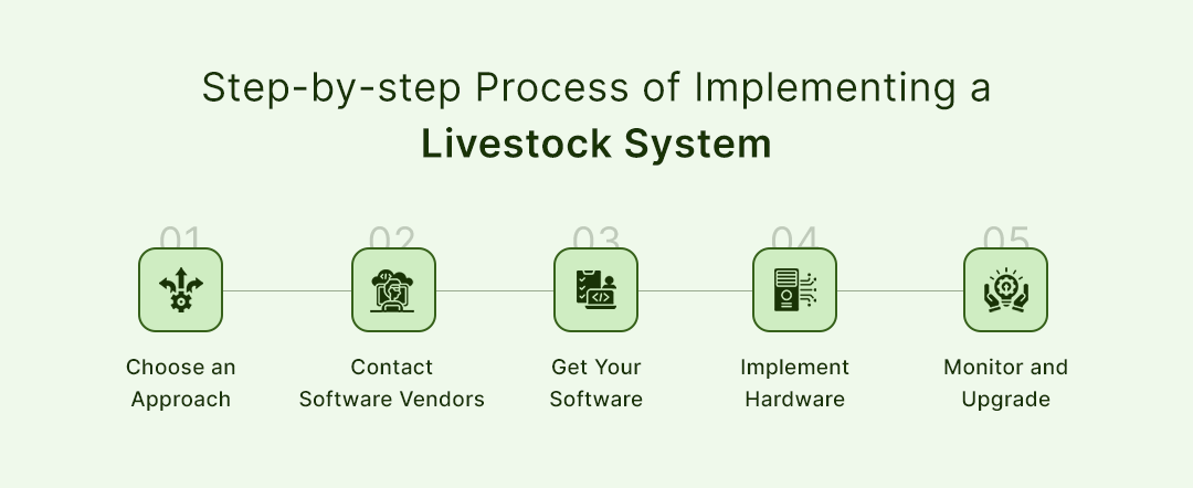 process of implementing a livestock management system